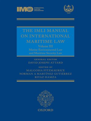 cover image of The IMLI Manual on International Maritime Law